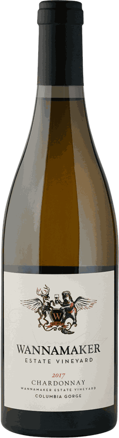A bottle of Wannamaker Estate Chardonnay